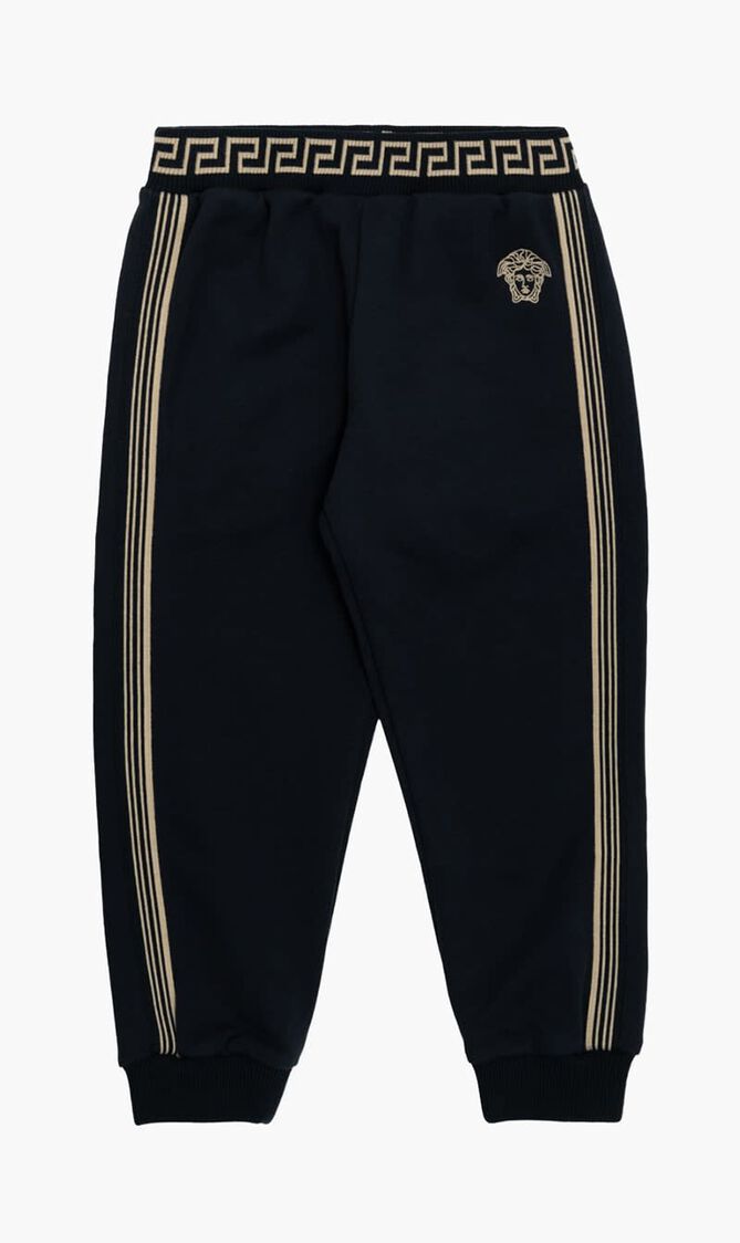 SWEATPANT FLEECE + CONTRAST + MEDUSA EMBROIDERY