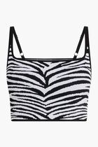 ZEBRA SPINE TRUE CROP TOP
