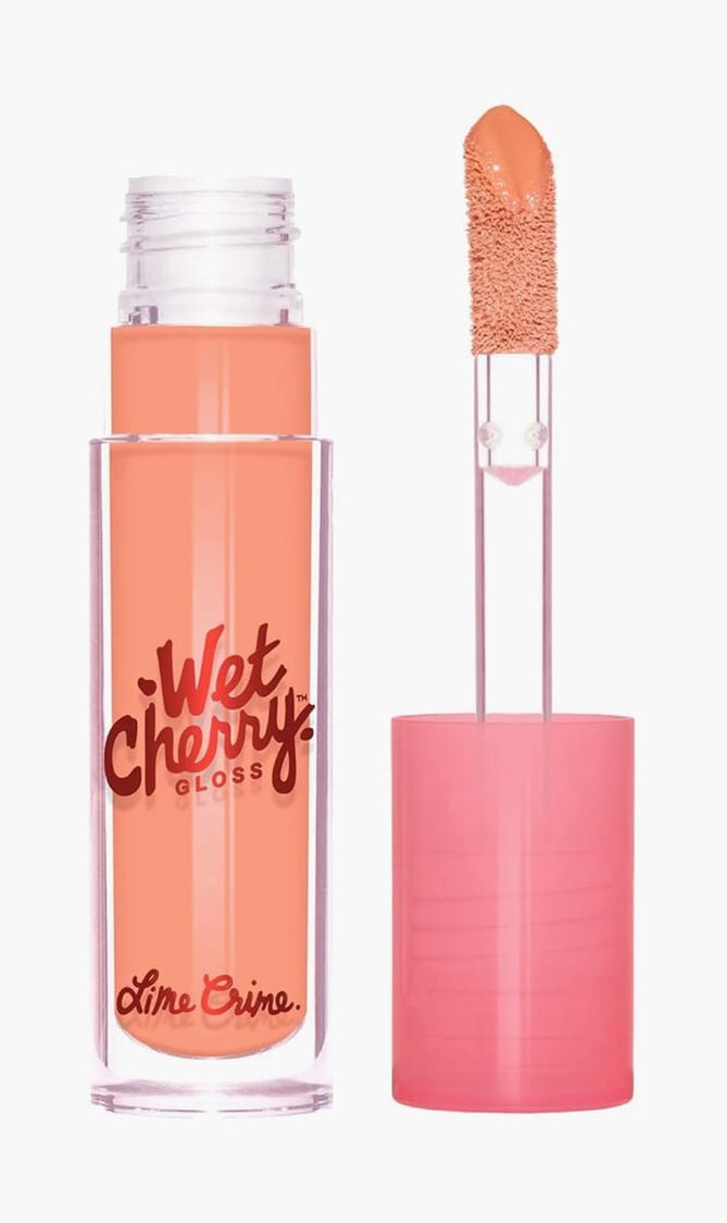 Wet Cherry Lip Gloss, Soft Peach