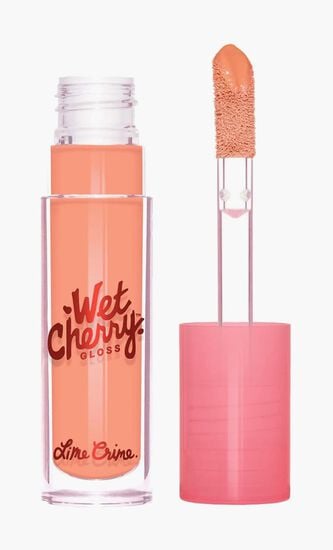 Wet Cherry Lip Gloss, Soft Peach