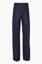 LIGHT WOOL FELT TROUSERS WITHOUT PLEATS