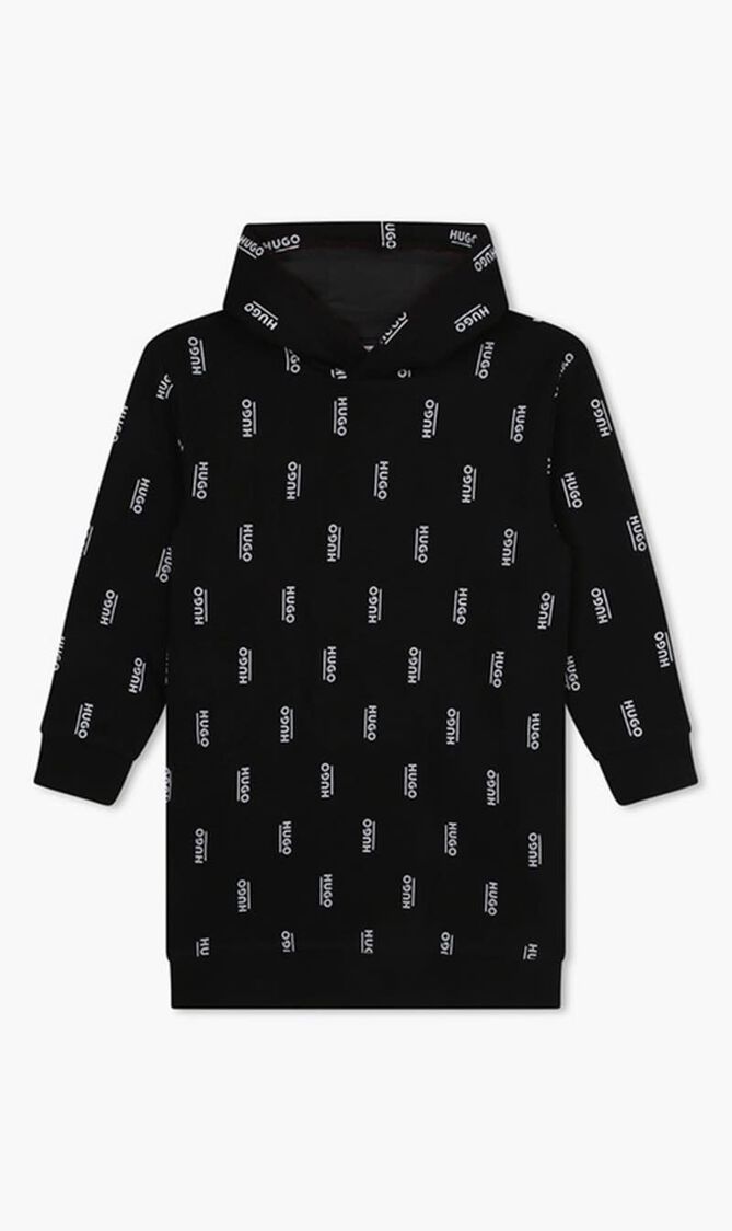 Hooded Printed Dress