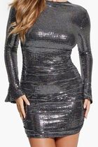 Sequins Reversible Mini Dress