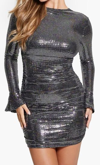 Sequins Reversible Mini Dress