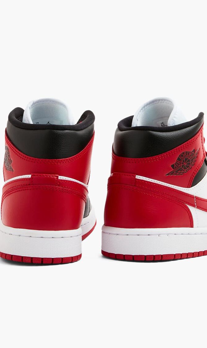 Air Jordan 1 Mid Alternate Bred Toe Sneakers