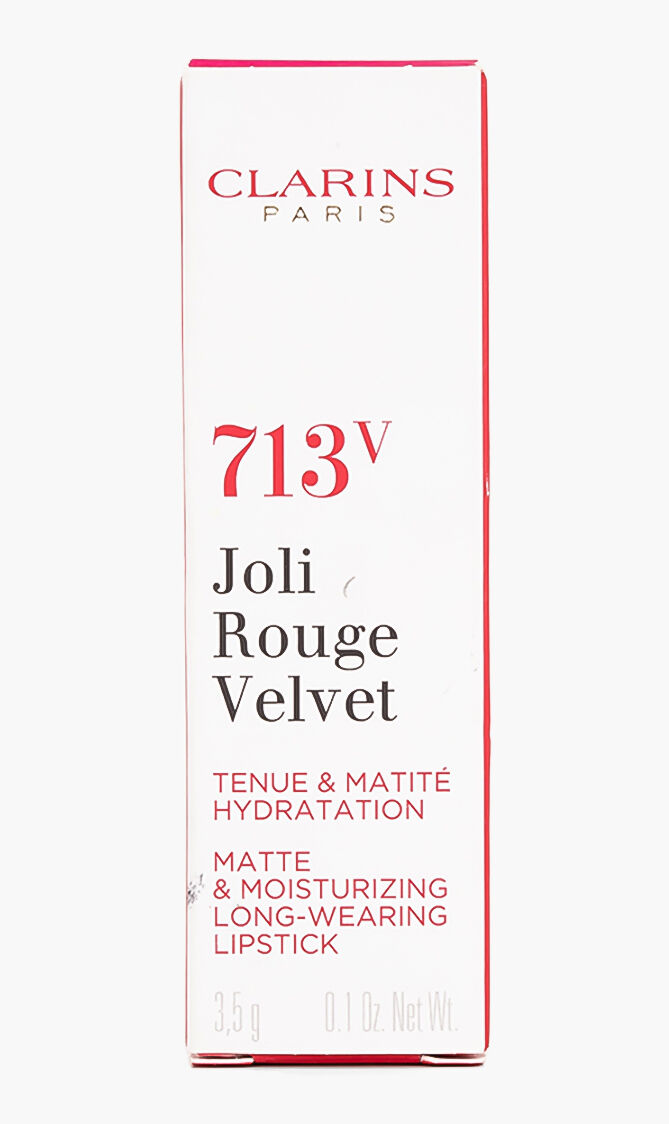 Joli Rouge Velvet Matte Finish Lipstick, 713V Hot Pink