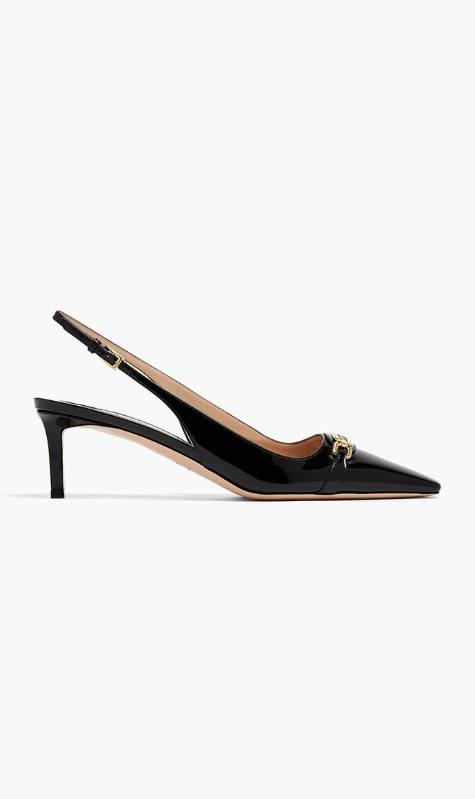 SLINGBACK PUMPS KITTEN HEEL