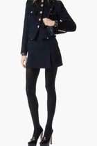 Front Pleat Mini Skirt