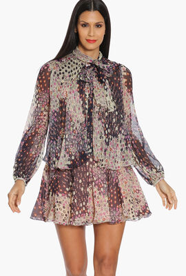 Floral Ruffled Tunic