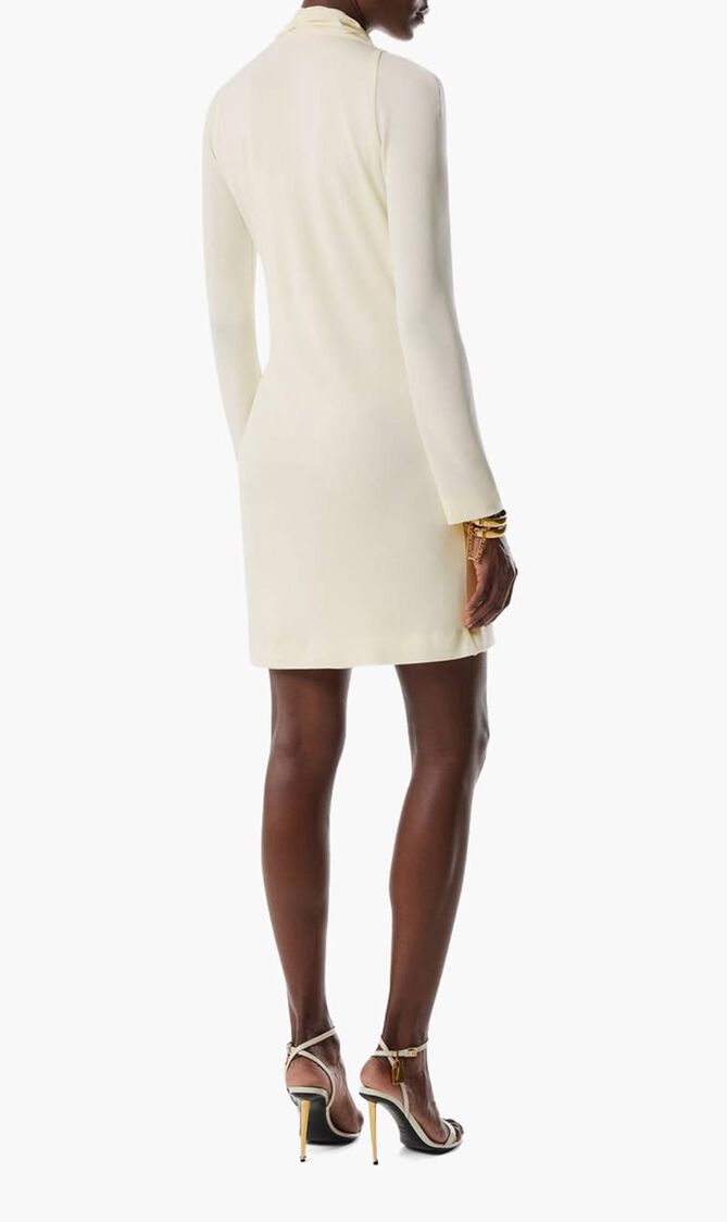 V-Neck Long Sleeve Cocktail Dress