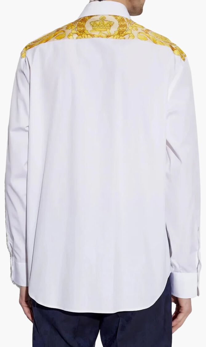 Barocco Print Long Sleeved Shirt