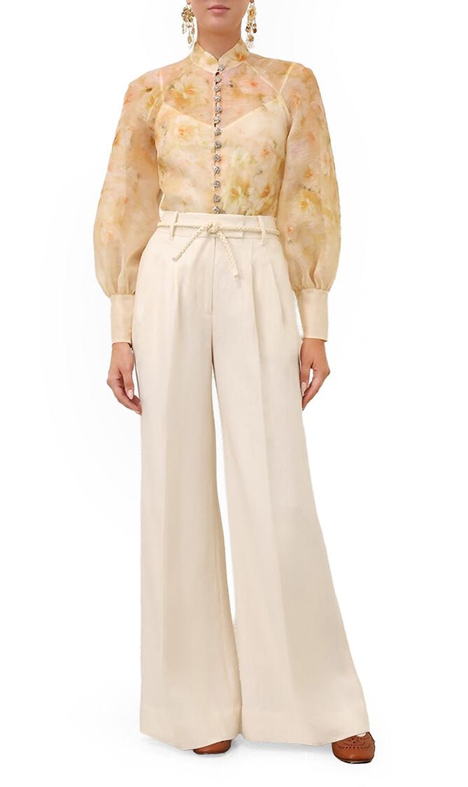 CRUSH BUTTONED BLOUSE