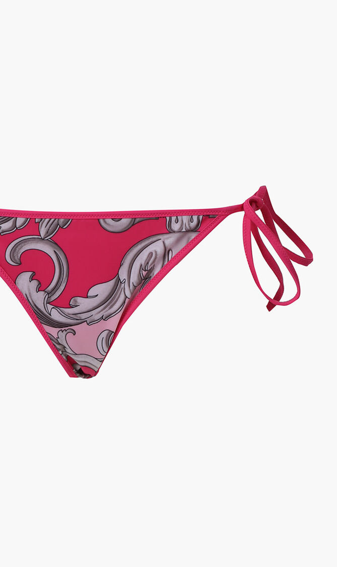 BIKINI BOTTOM STRING AO FUSCHIA BAROQUE PRINT