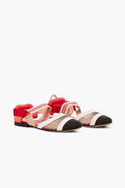 G.SLINGBACK/FABRIC+INS/GOAT LEATHER/LEA