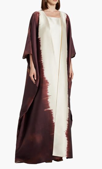 Painted Open Kimono And Dress Set