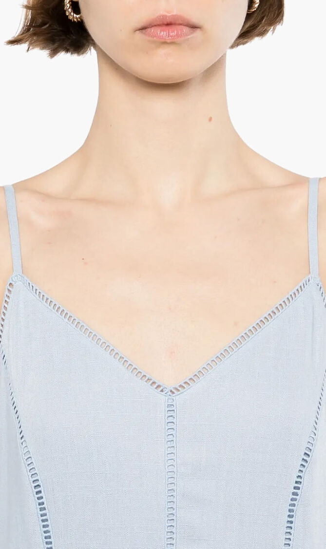 Cut-out Embroidery Dress