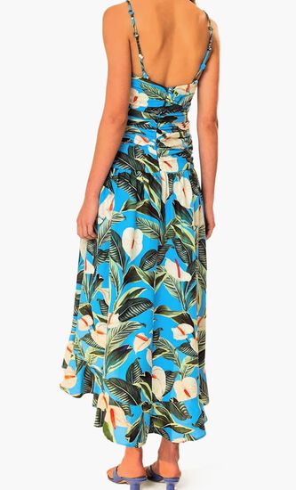 Anthurium Garden Maxi Dress