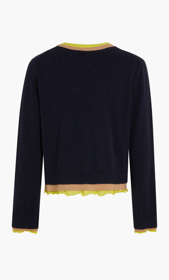 TRIPLE-LAYER CASHMERE CARDIGAN