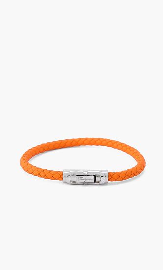 Gancini Leather Bracelet