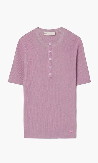 Viscose Ribbed Henley
