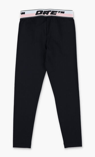 LOGO BAND LEGGINGS BLACK BLACK