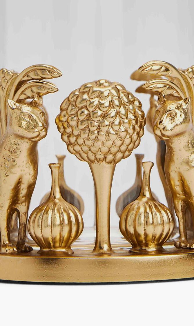 Leopard & The Lake Vase Small Gold