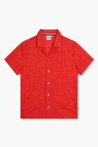 Leaf Print Cotton Shirt