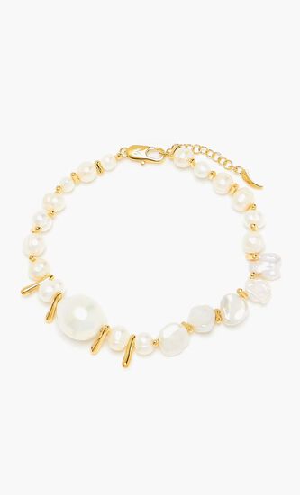 Mixed Pearl Statement Beaded Bracelet