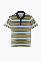 Regular Fit Striped Cotton Polo Shirt