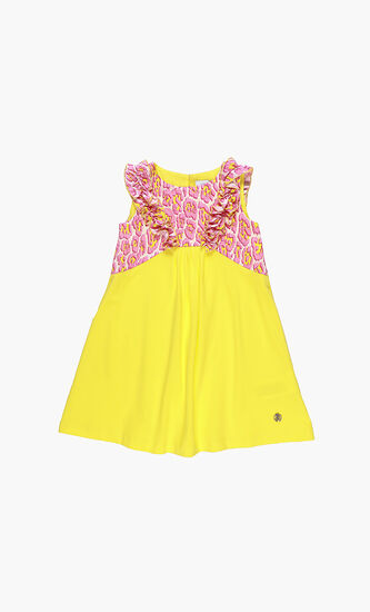 Ruffled Detail Sleeveless Dress