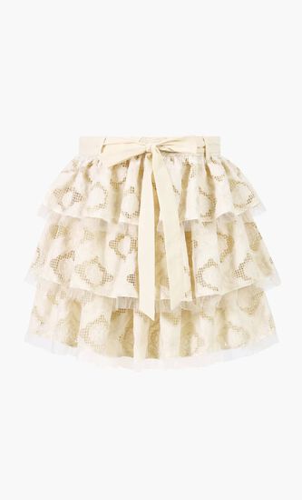 Ava Embroidered Mini Skirt