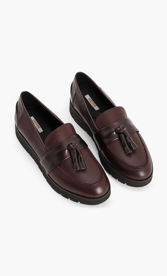 Blenda Tassel Leather Slip-On