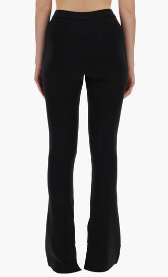 SLEEK SPLIT LEGGINGS BLACK WHITE