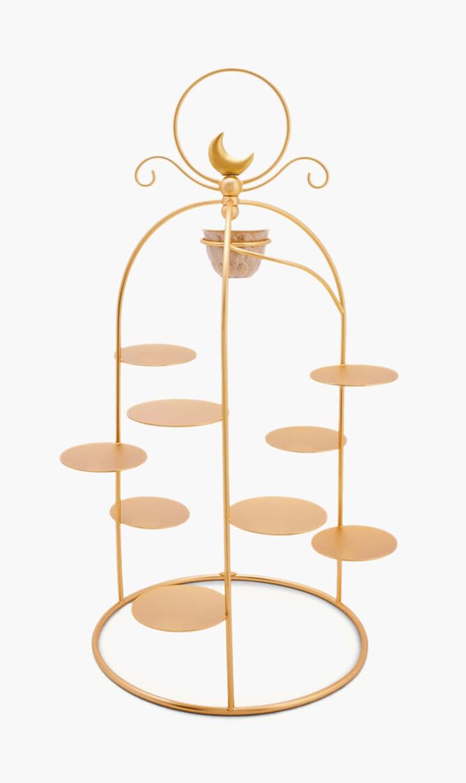 Peacock Extravaganza Pastry Stand & Coffee Cup Holder