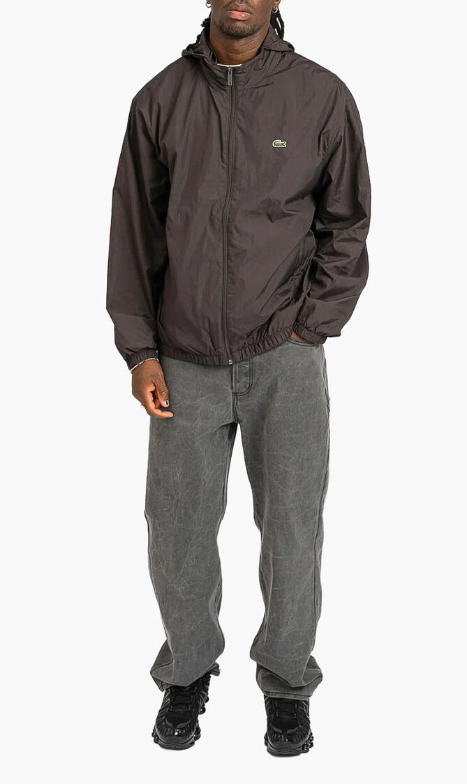 Water Repellent Hooded Track Jacket