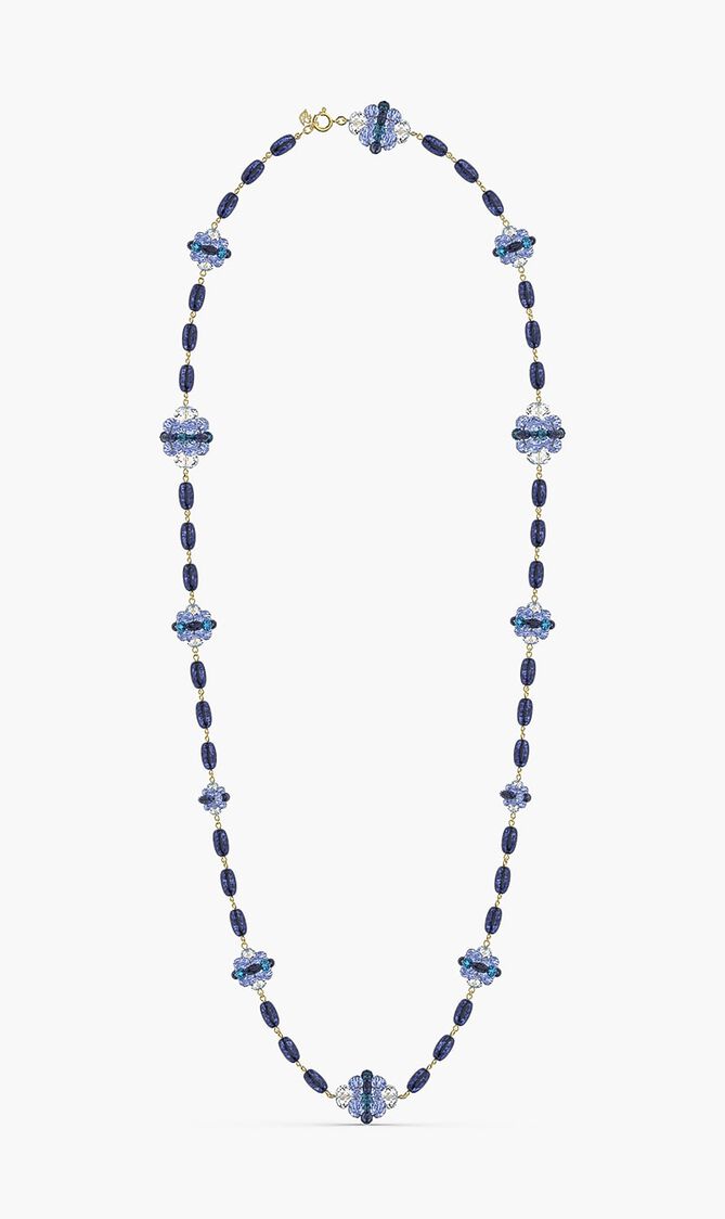 Somnia Necklace, Blue, Extra Long, Gold-Tone Plated