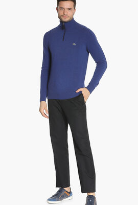 Knit Zip Collar Golf Sweater