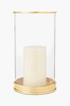 حامل الشموع البرونزي العصري هوريكين - بالحجم الصغير