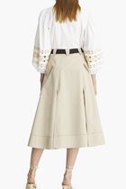 POPLIN PLEATED SKIRT