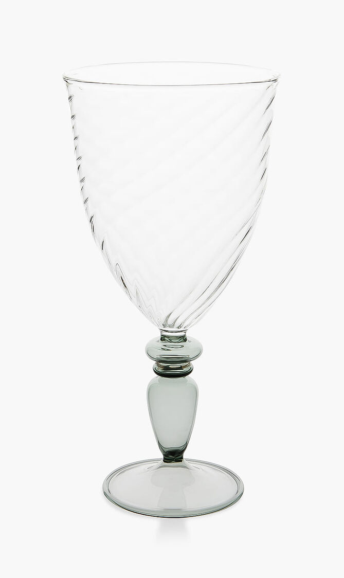Glass, Grey Stem, Large
