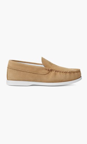 Suede Medusa Loafers