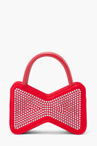 Bow Shape Crystalized Mini Handbag