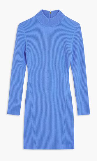 Ribbed Merino Wool Blend Dress