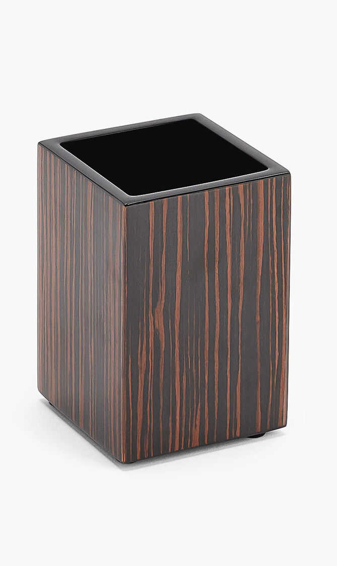 Macassar Ebony Brush Holder