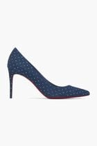Kate 85 Embellished Denim Heels