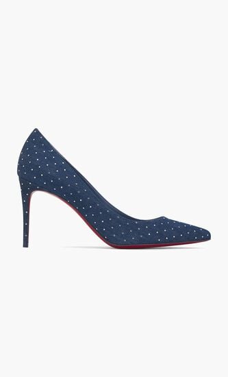 Kate 85 Embellished Denim Heels