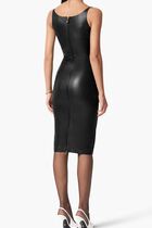 Medusa 95 Corset Leather Midi Dress