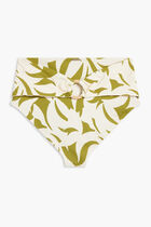 LIBRA BIKINI BOTTOM-HIGH RISE BIKINI BOTTOM WITH FRONT RING DETAIL AND MID-LEG OPENING