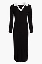 Long Sleeve Polo Knit Dress