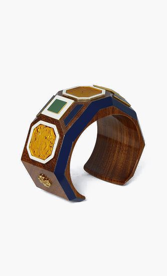 Geo Wood Cuff Bracelet